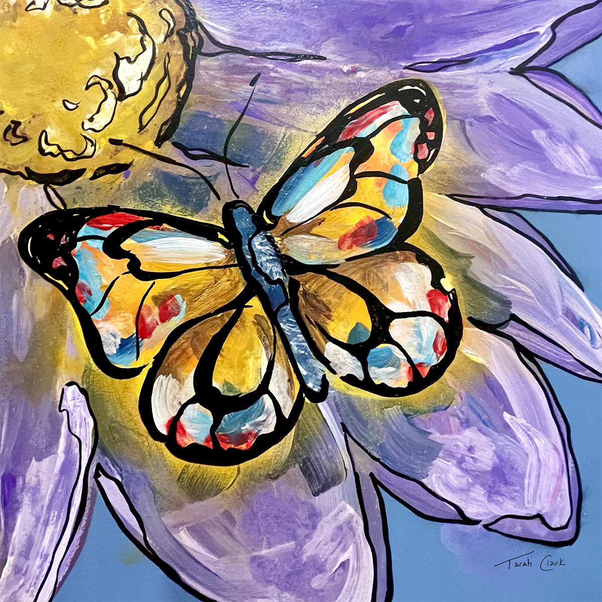 Prints - Stained Glass Butterfly